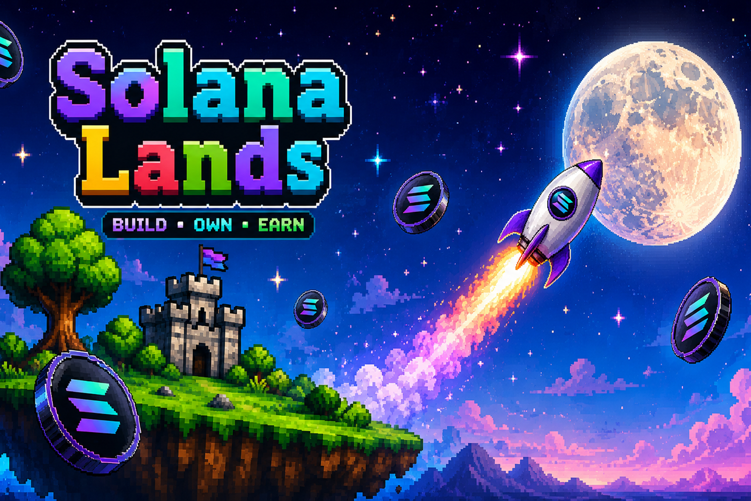 Solana Lands hero art